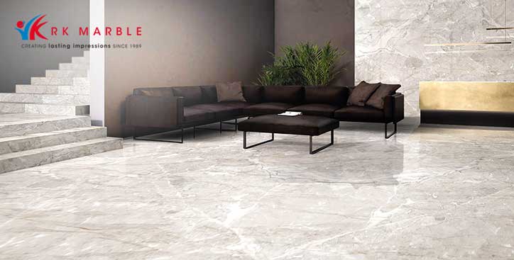 Marble for flooring in luxury home