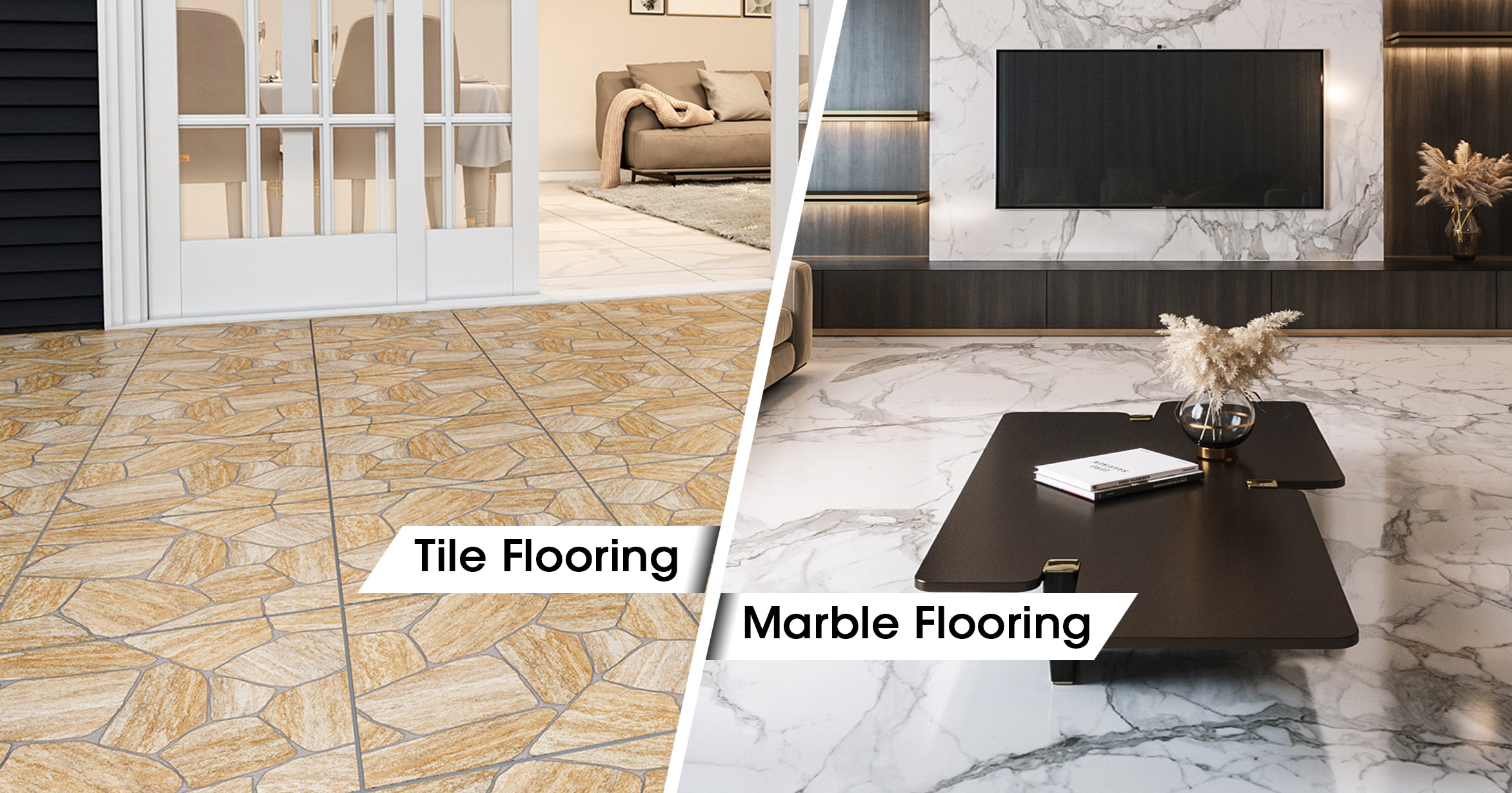 Marble Flooring vs. Tiles Flooring